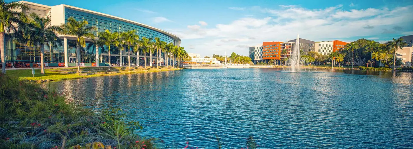 lake on campus